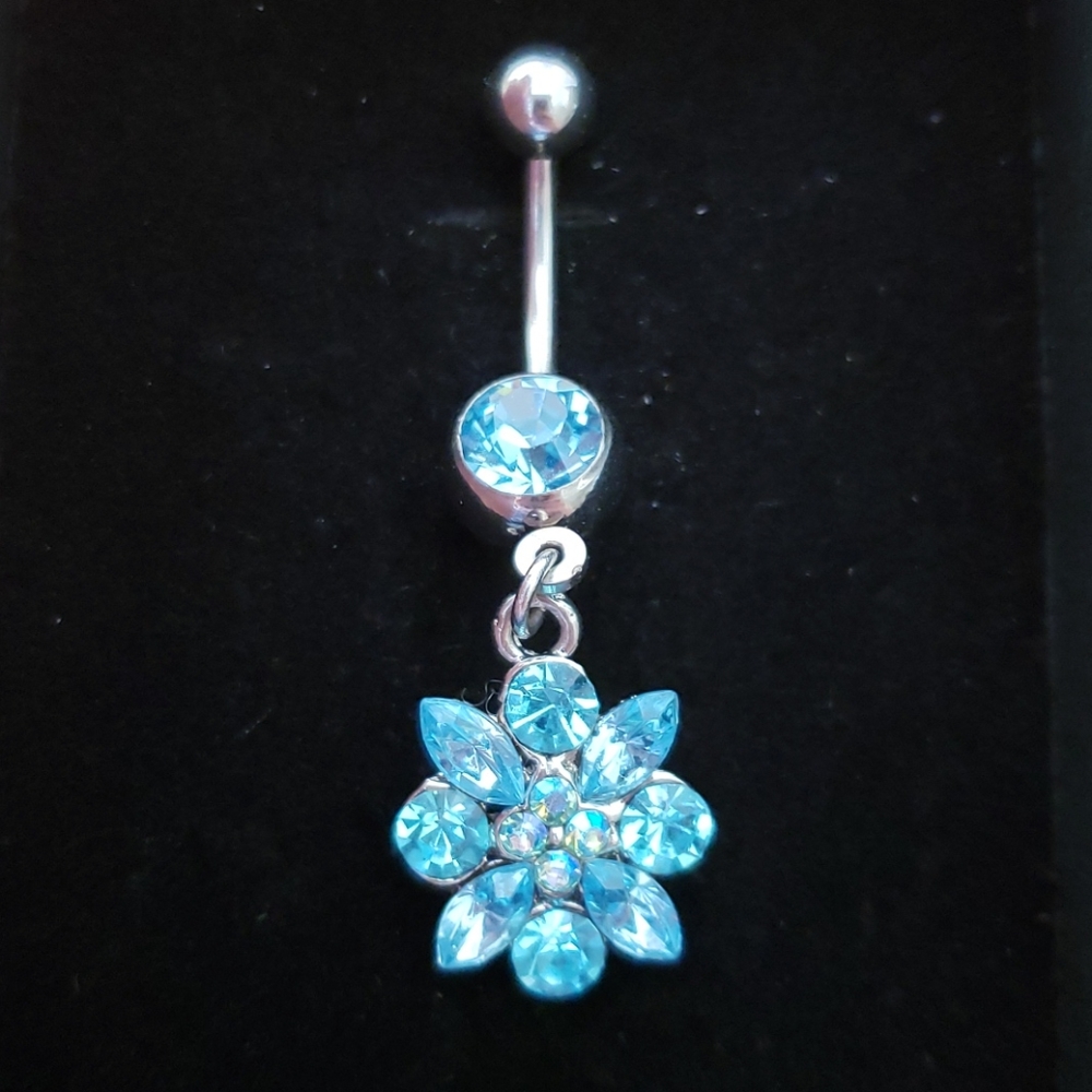 Jewel Flower Belly Ring NWOT